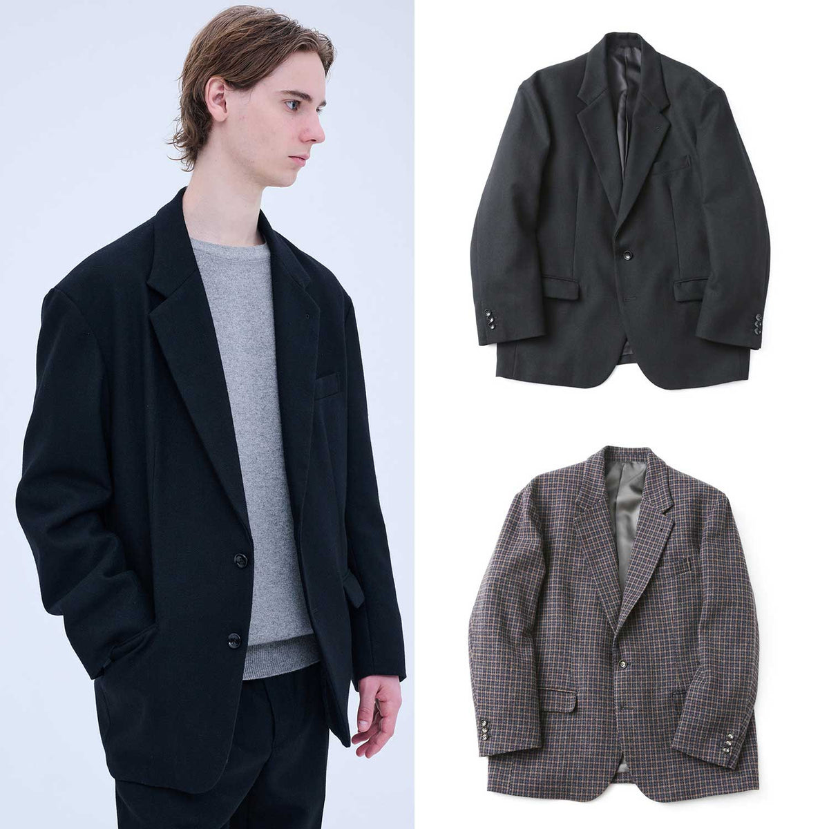 SOPHNET. 23A/W BLENDED WOOL CLASSIC 2BUTTON JACKET [ SOPH-232000 ]