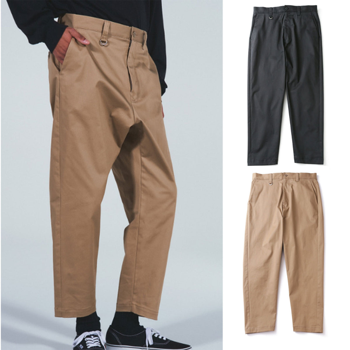 SOPHNET. 23A/W STRETCH CHINO WIDE CROPPED PANTS [ SOPH-232017 ]