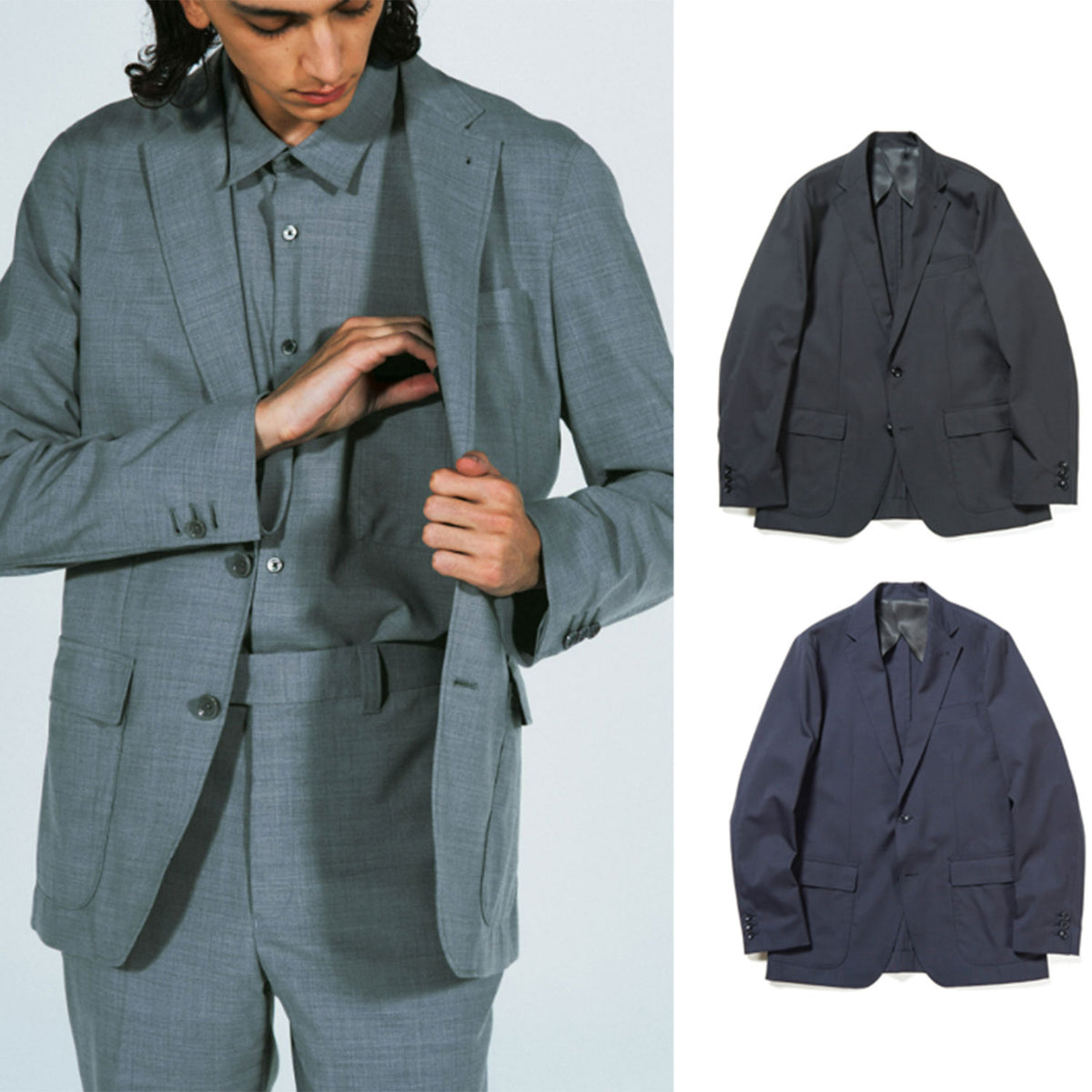 SOPHNET. SLIVER WOOL 2 BUTTON JACKET - スーツジャケット