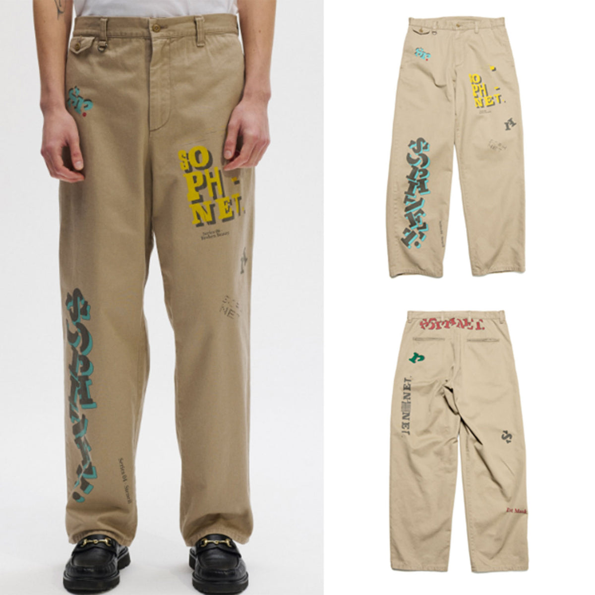 SOPHNET. 25S/S SIMON TAYLOR: LOGO CHINO PANTS [ SOPH-250075