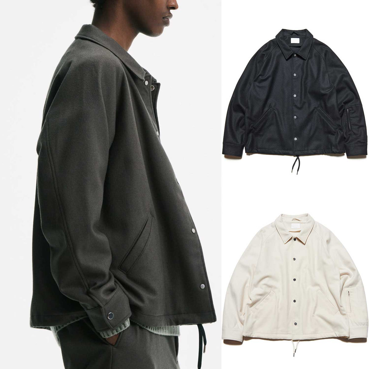 SOPHNET-25AW-LIGHT-MELTON-WOOL