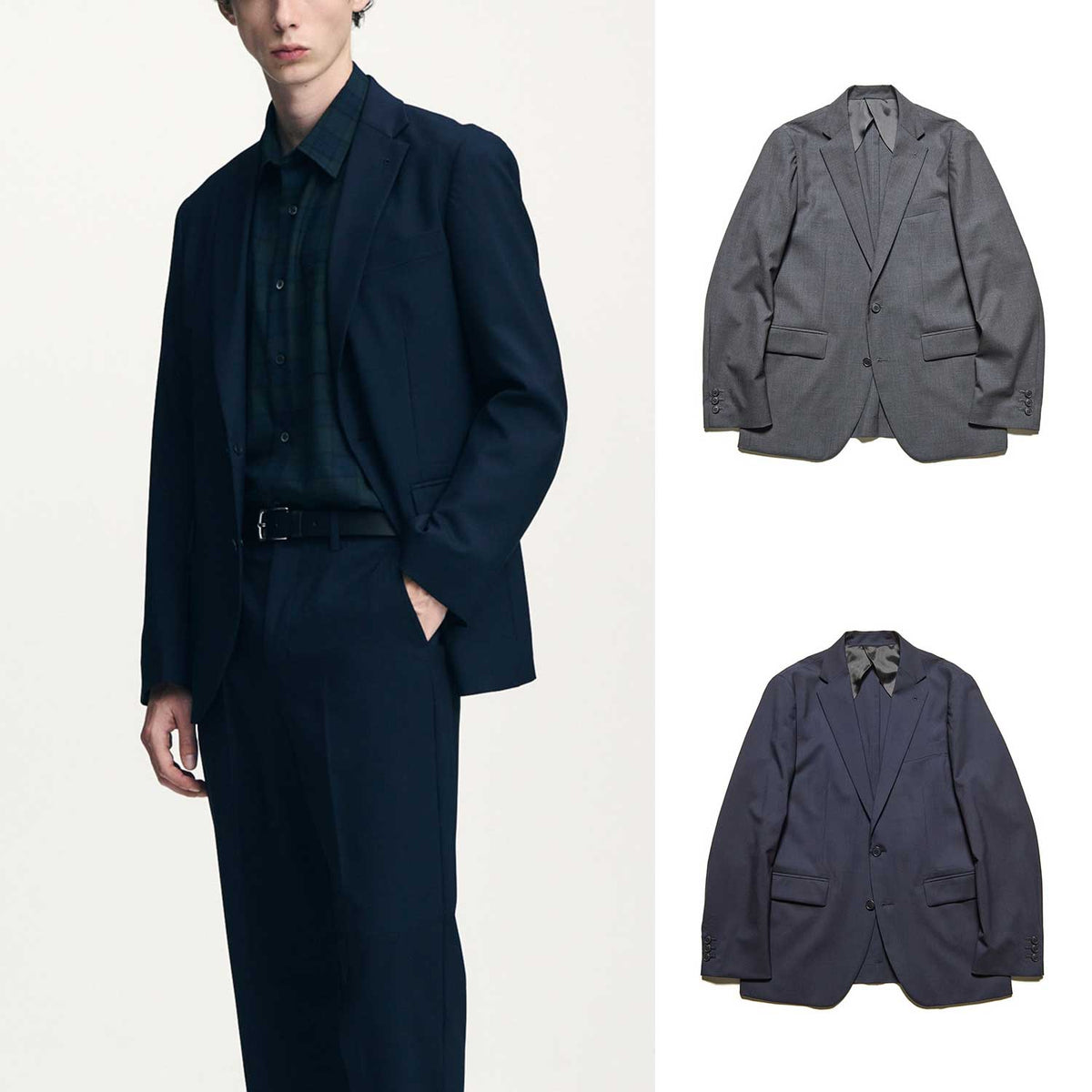 SOPHNET. 26S/S WOOL TROPICAL STANDARD BUTTON JACKET [ SPNT-260026
