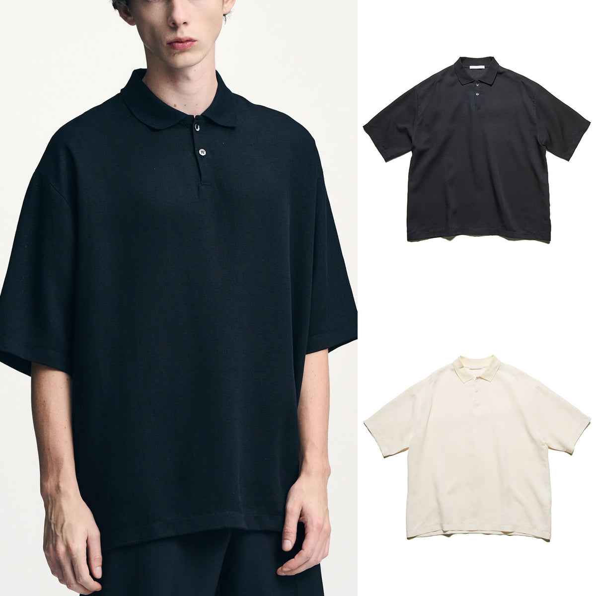 SOPHNET. 26S/S LINEN MESH OVERSIZED POLO [ SPNT-260022 ] – cotwohk
