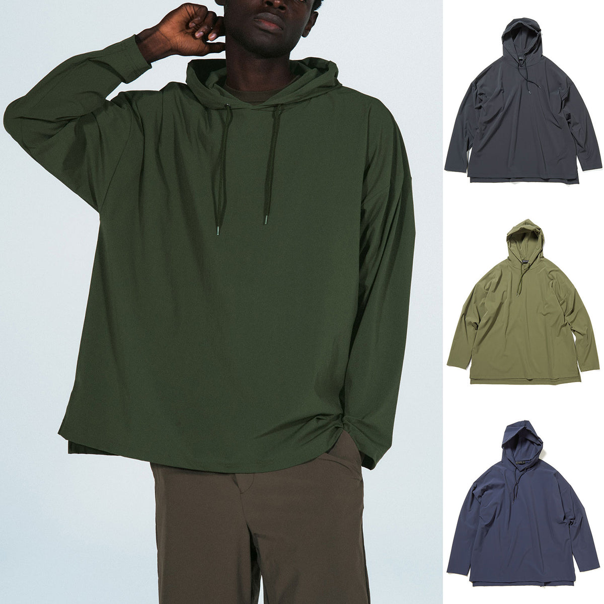 SOPHNET. 24S/S 4WAY STRETCH OVERSIZED PULLOVER HOODIE [ SOPH-240038 ]