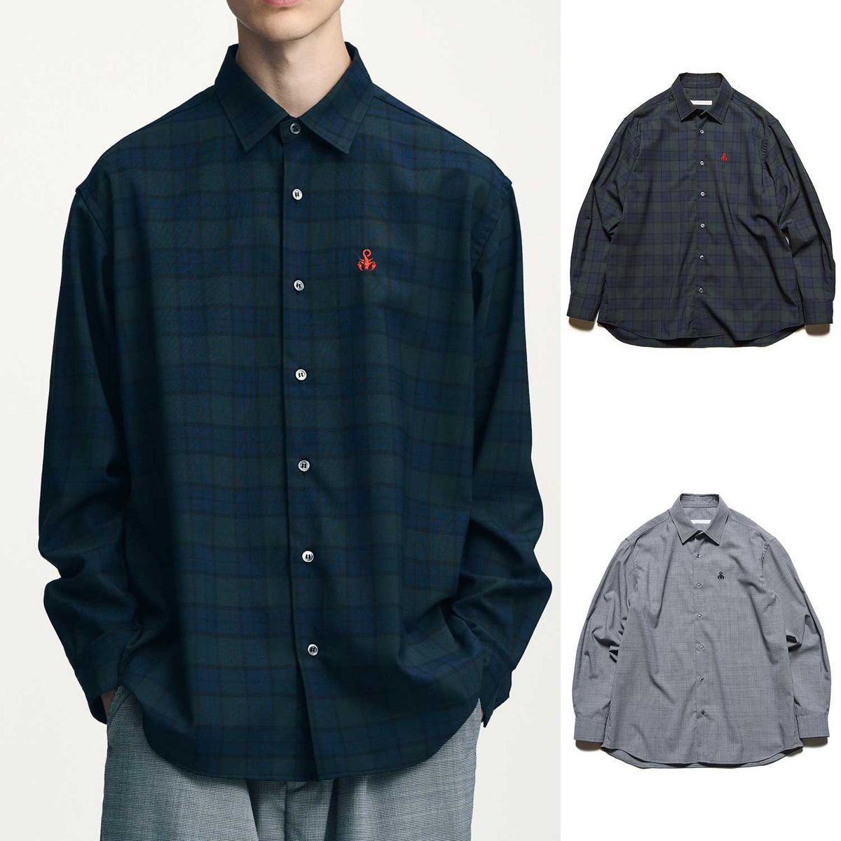 SOPHNET. 26S/S TROPICAL CHECK RELAX-FIT SHIRT [ SPNT-260028