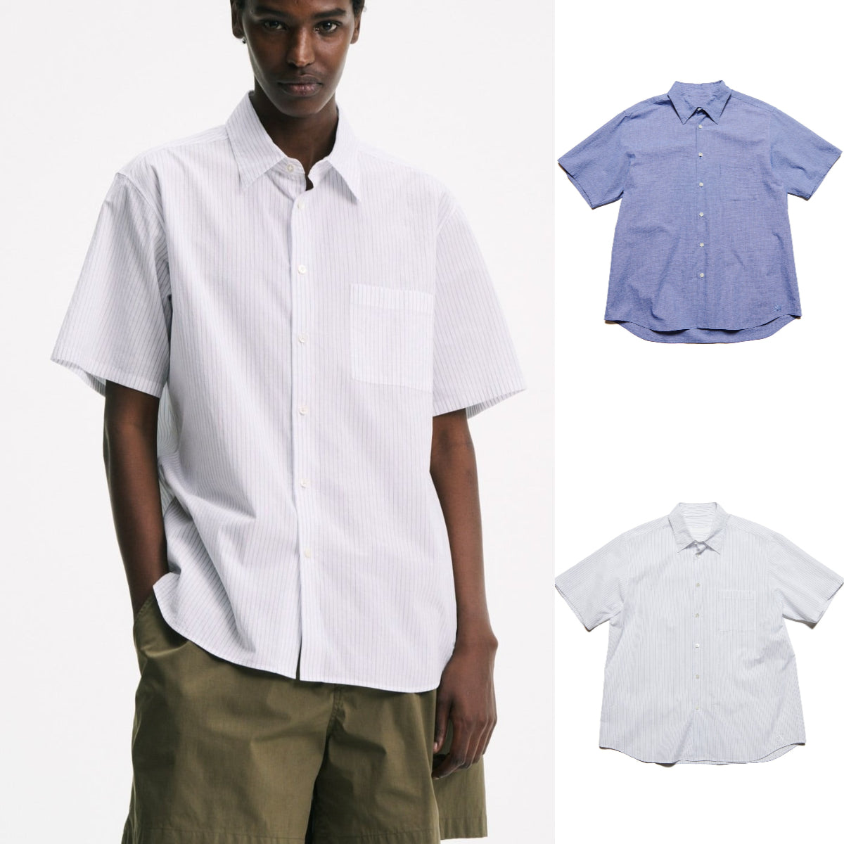 SOPHNET. 25A/W VOILE WASHER REGULAR-FIT S/S SHIRT [ SPNT-252057