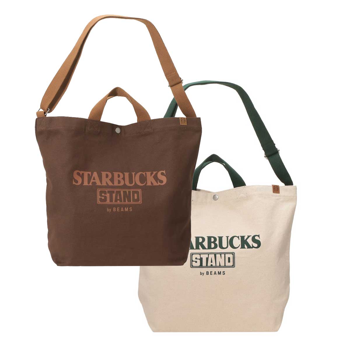 STARBUCKS STAND by BEAMS LOGO スウェット STARBUCKS STAND by BEAMS LOGO クルースウェット ブラウン