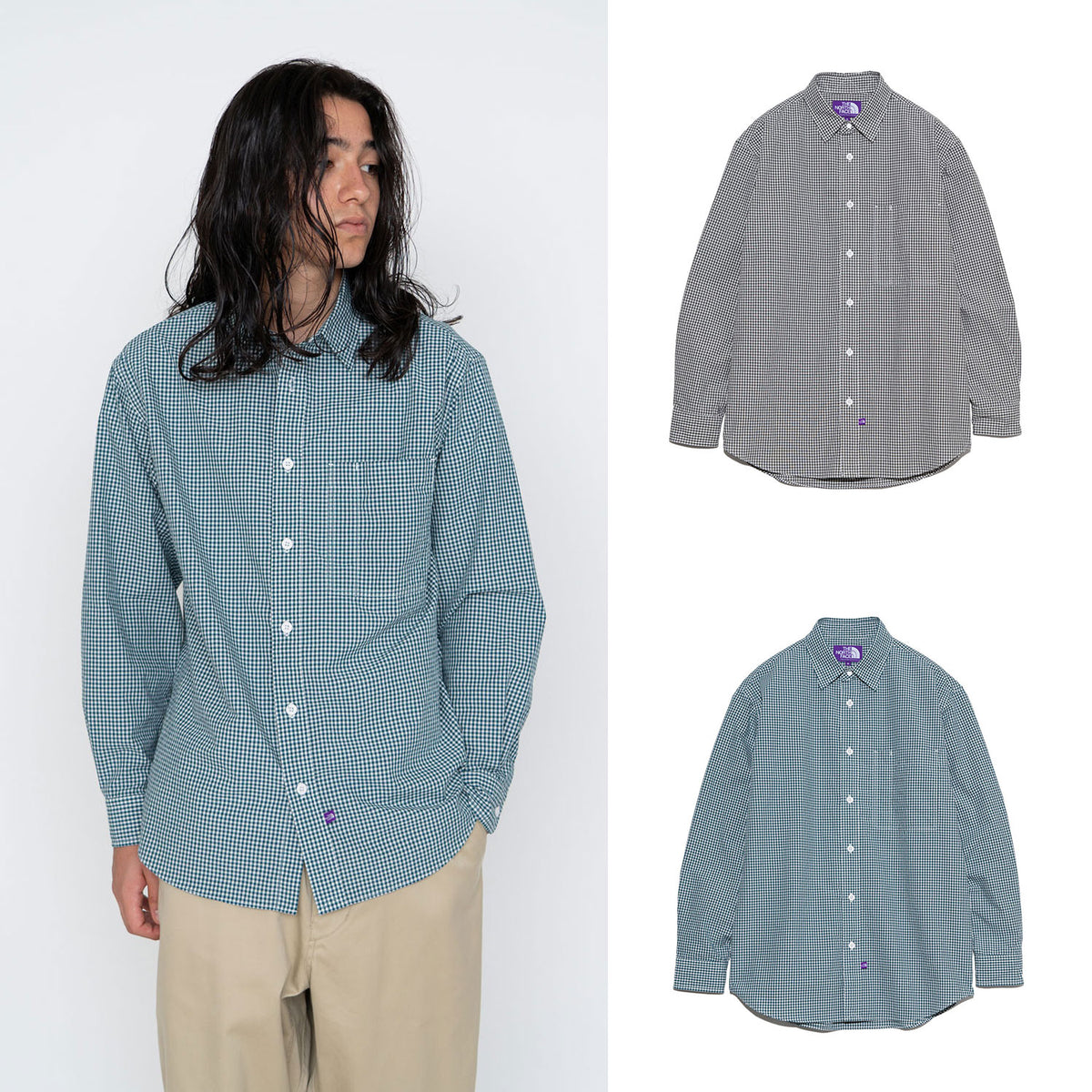 THE NORTH FACE PURPLE LABEL ギンガムチェックシャツ 16ss THE NORTH FACE PURPLE LABEL ザ ノース フェイス パープル