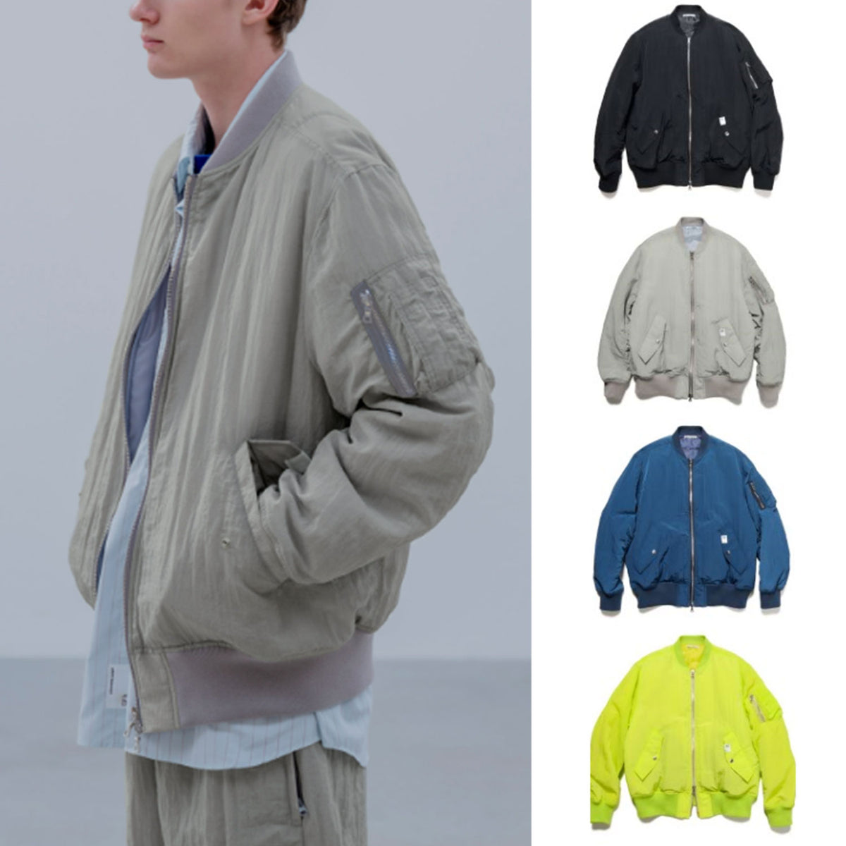 新品 uniform experiment 25SS CRYSTAL ジャケット uniform experiment 25S/S CRYSTAL NYLON FLIGHT JACKET [ UE