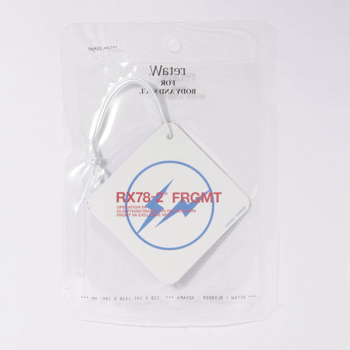 V.A. TOKYO x fragment design x retaW GUNDAM45FRGMT CAR TAG – cotwohk