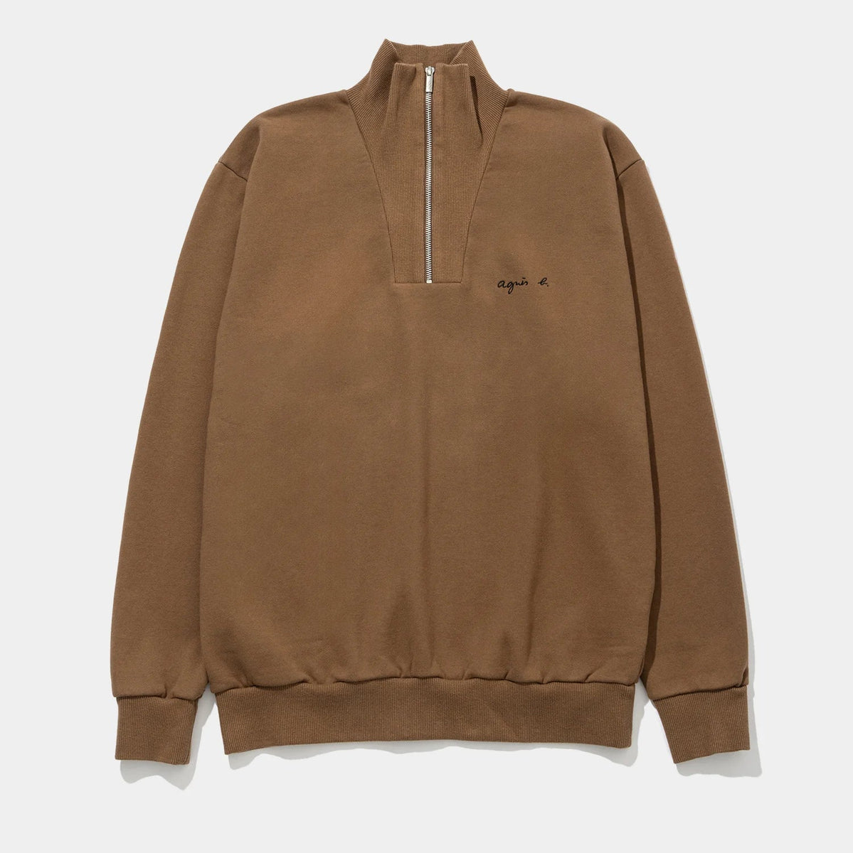 AW1986 agnès b. HOMME HALF ZIP Vintage Agnes B Homme Wool Zipper Jacket Made in France