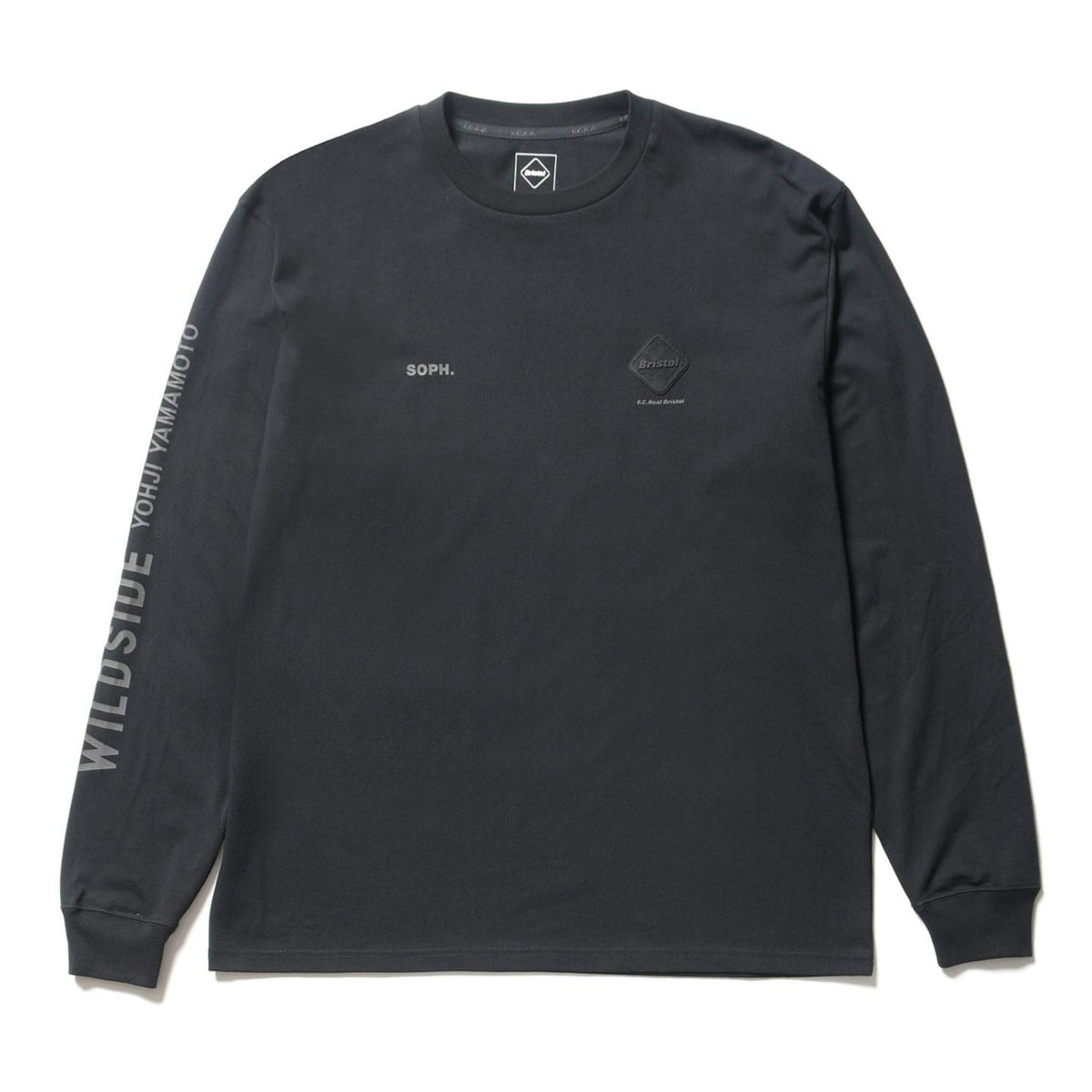 F.C.Real Bristol x WILDSIDE YOHJI YAMAMOTO L/S TEAM EMBLEM TEE [  FCRB-232130 ]