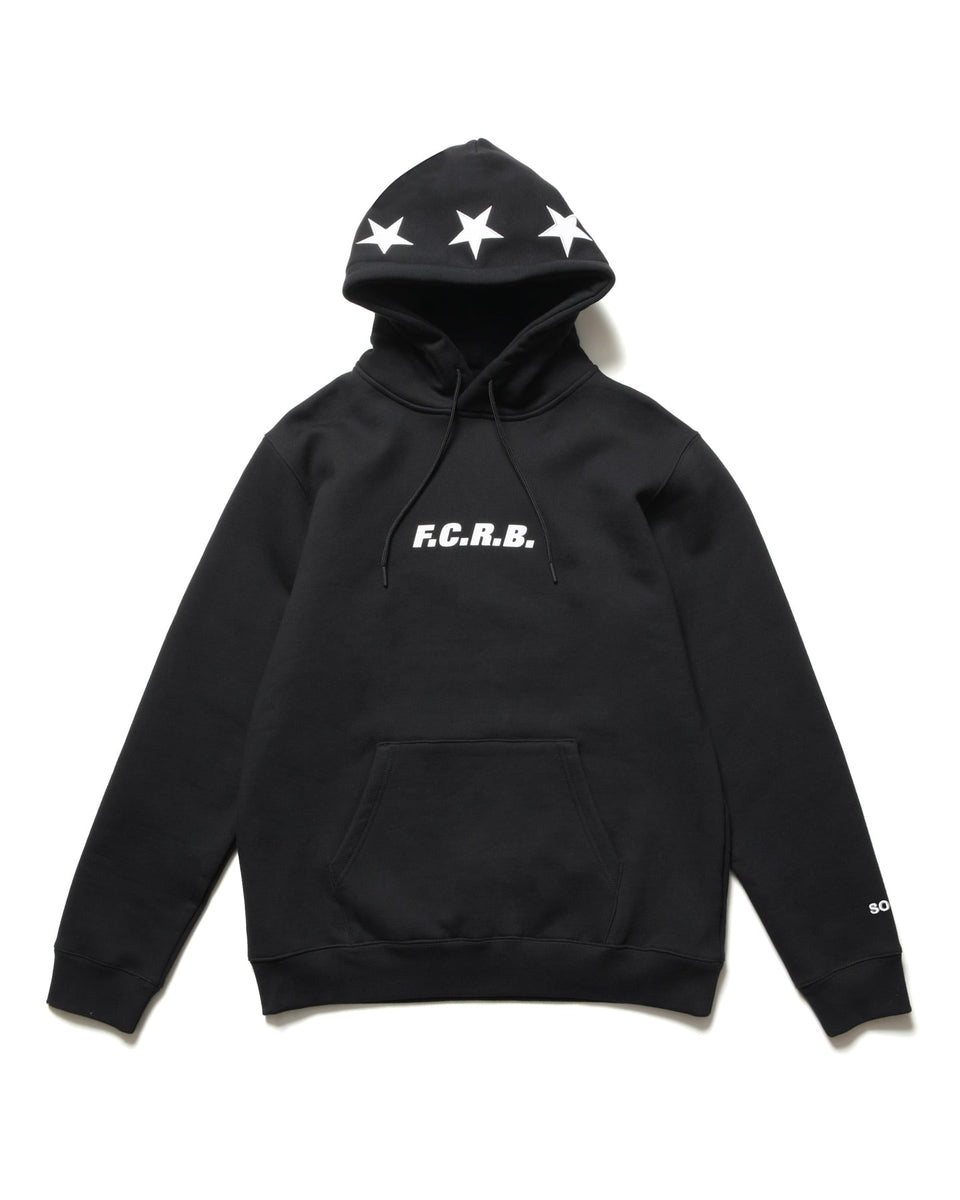 FCRB ALL OVER STAR SWEAT HOODIE BLACK 即 F.C.Real Bristol 26S/S 5-STAR PULLOVER SWEAT HOODIE [ FCRB-260135