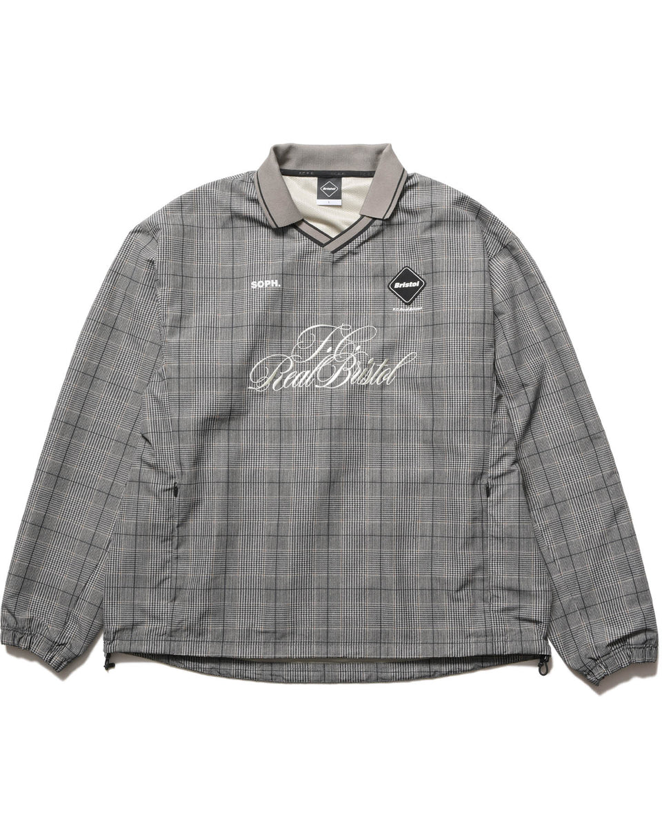 F.C.Real Bristol 26S/S PLAID PRACTICE POLO COLLAR PISTE [ FCRB