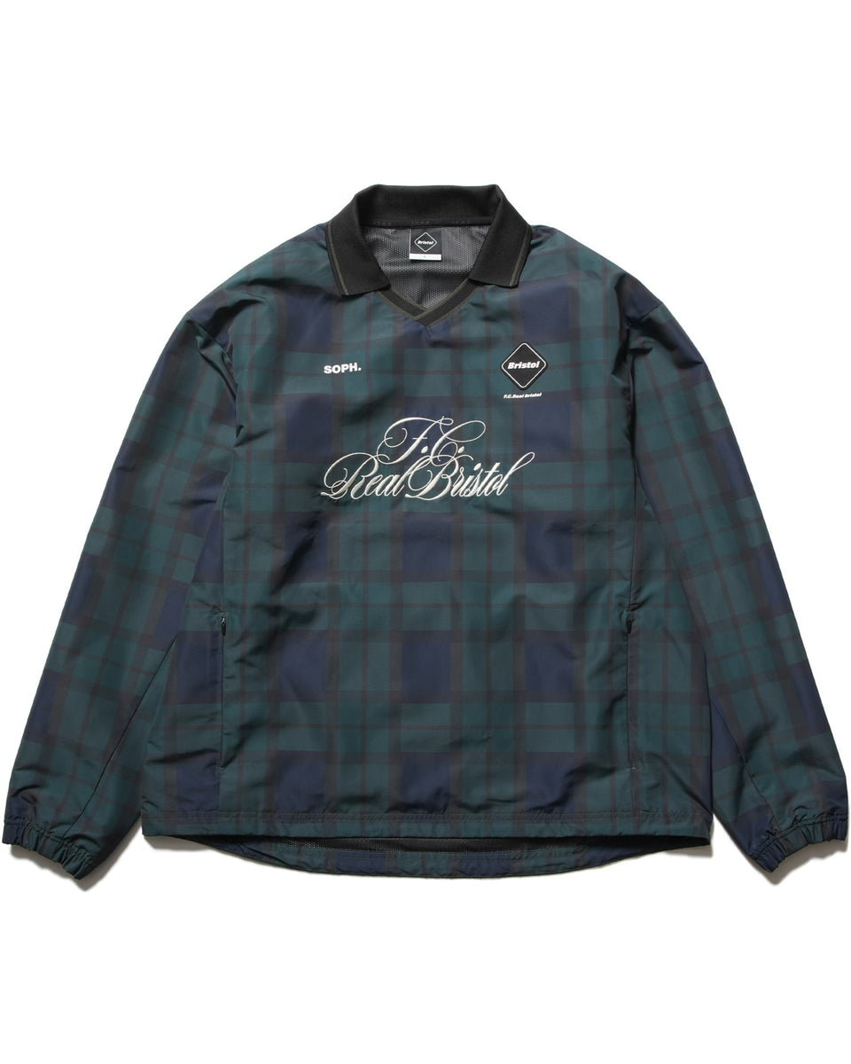 F.C.Real Bristol 26S/S PLAID PRACTICE POLO COLLAR PISTE [ FCRB
