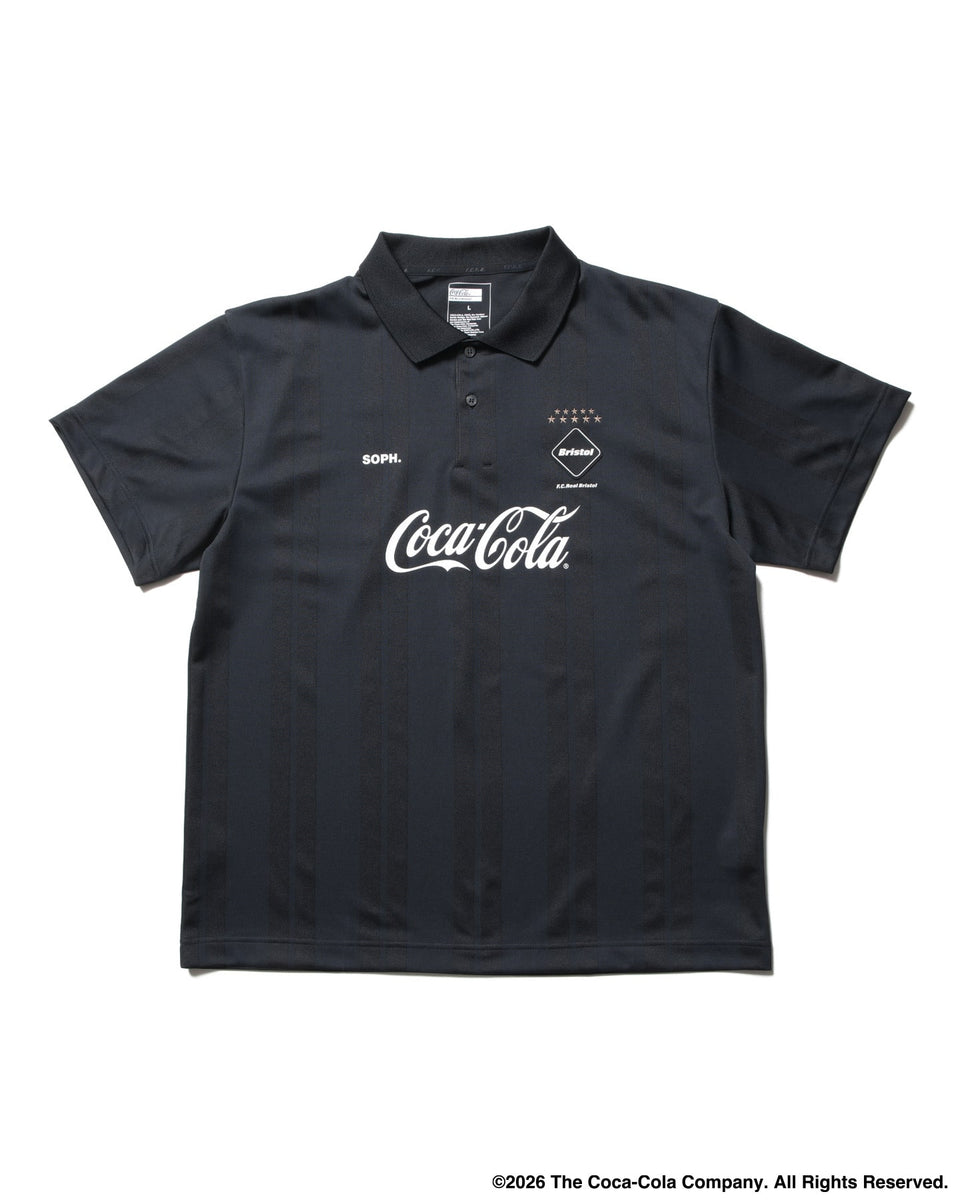 XL　FCRB　Coca-Cola WEAVE STRIPE S/S POLO F.C.Real Bristol 26S/S Coca-Cola WEAVE STRIPE S/S POLO [ FCRB