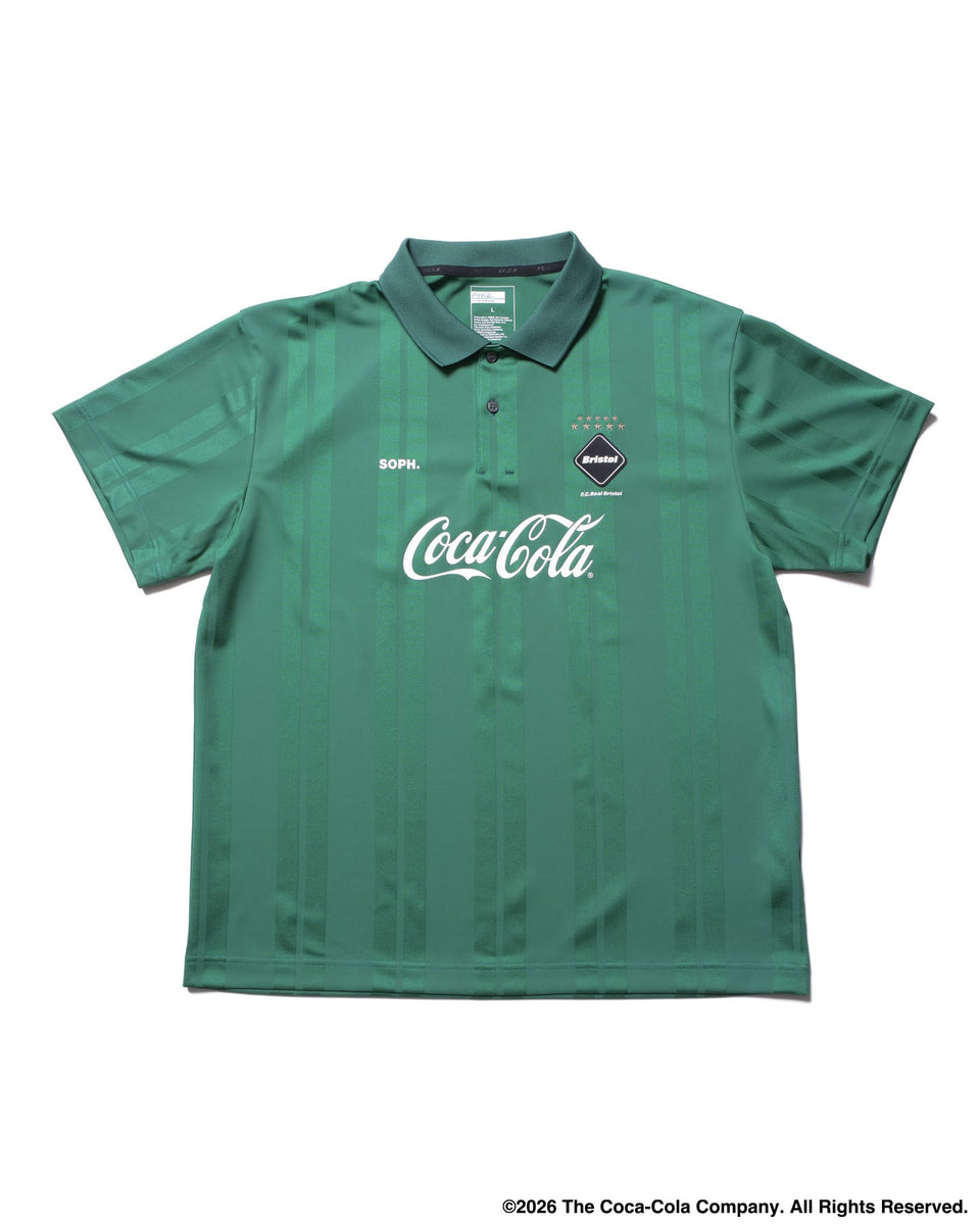 トップス FCRB Coca-Cola WEAVE STRIPE S/S POLO F.C.Real Bristol 26S/S Coca-Cola WEAVE STRIPE S/S POLO [ FCRB