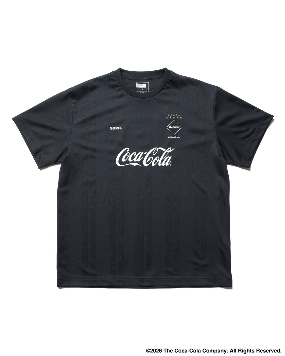 F.C.Real Bristol 26S/S Coca-Cola WEAVE STRIPE GAME SHIRT [ FCRB