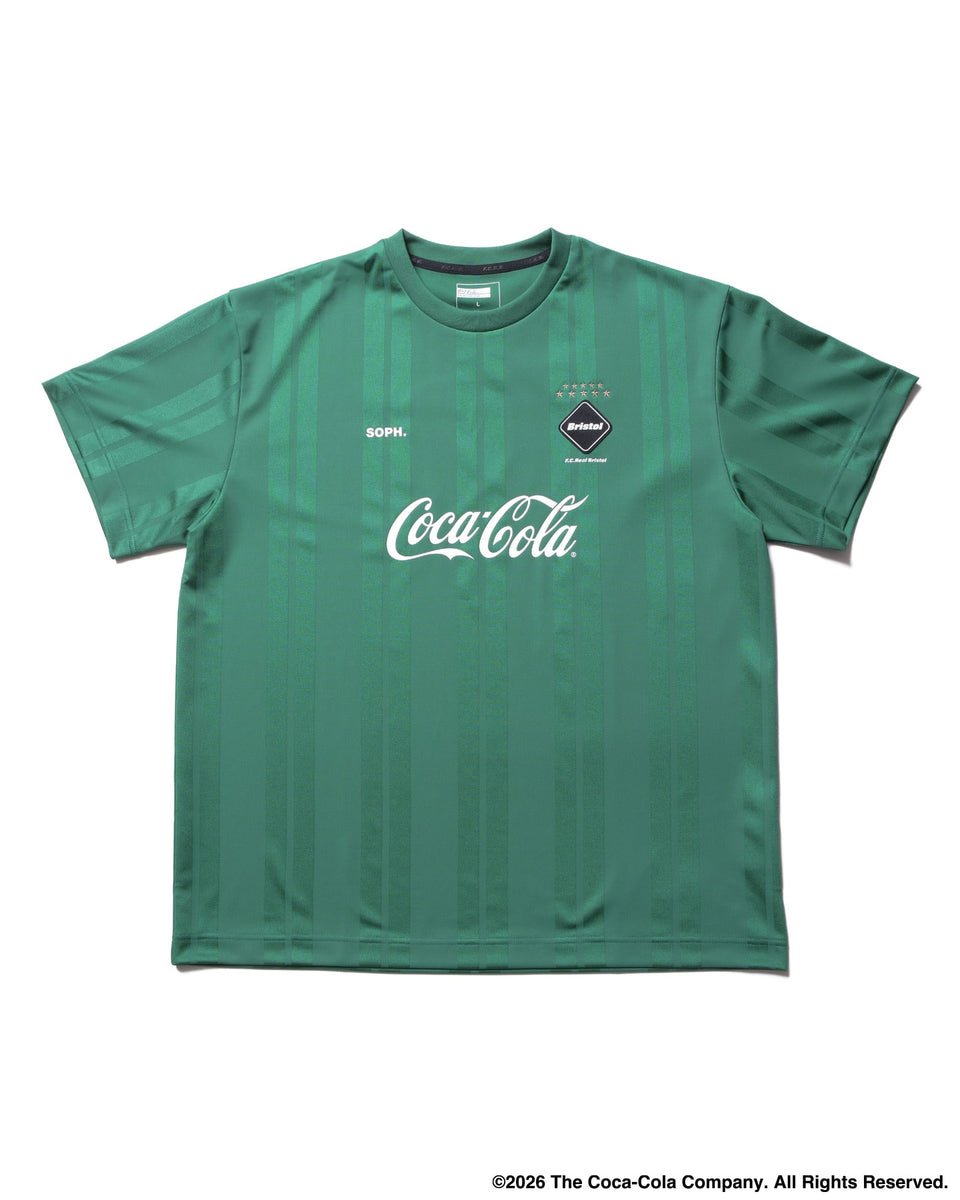 F.C.Real Bristol 26S/S Coca-Cola WEAVE STRIPE GAME SHIRT [ FCRB