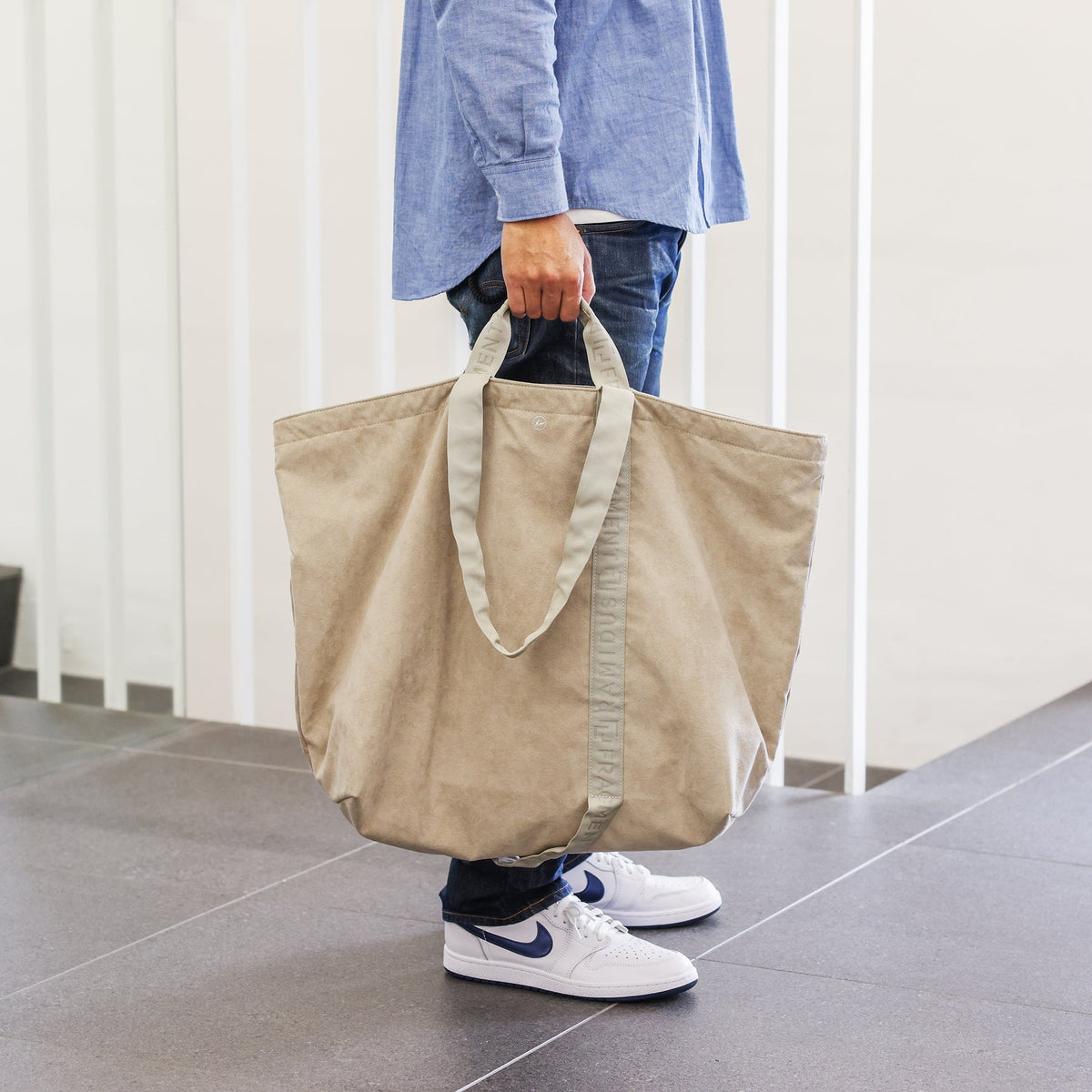 FRGMT RAMIDUS TOTE BAG (LL) BLUE Fragment Design Ramidus Tote Bag
