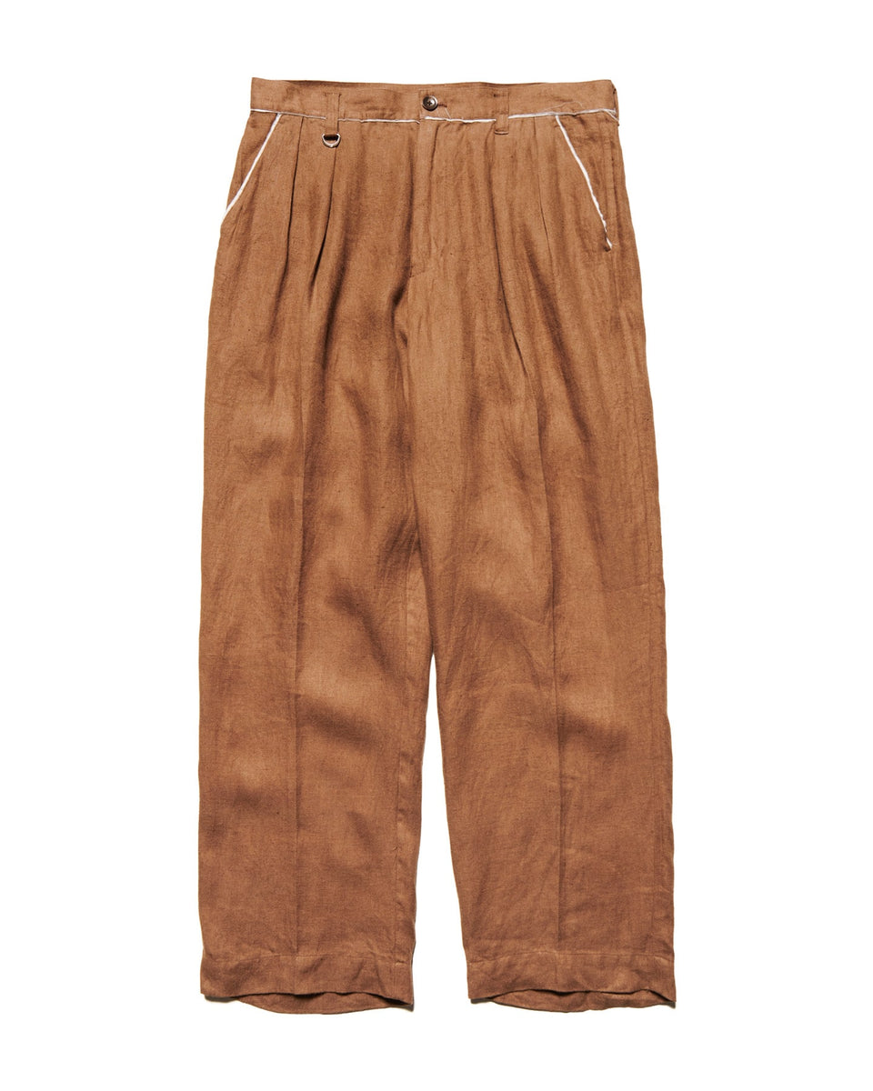 2025年　uniform experiment HIGH STRETCH チノ uniform experiment 25A/W BRUSHED LINEN CUT-OFF PANTS [ UE-252004