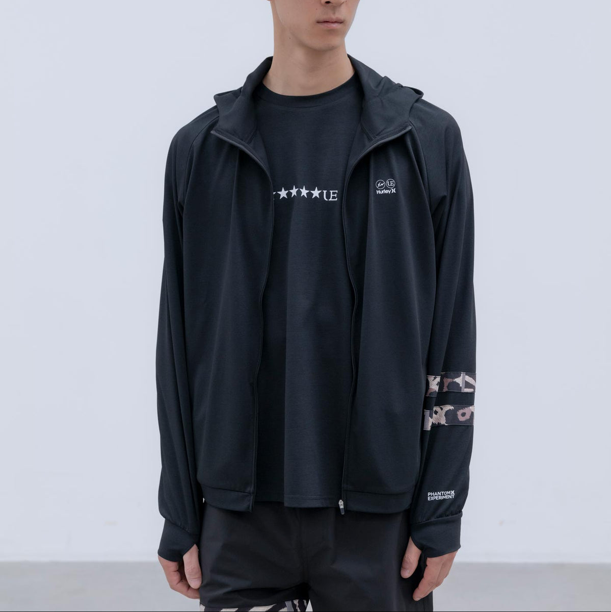 uniform experiment 26S/S HURLEY AMPHIBIOUS PHANTOM RASH GUARD ZIP