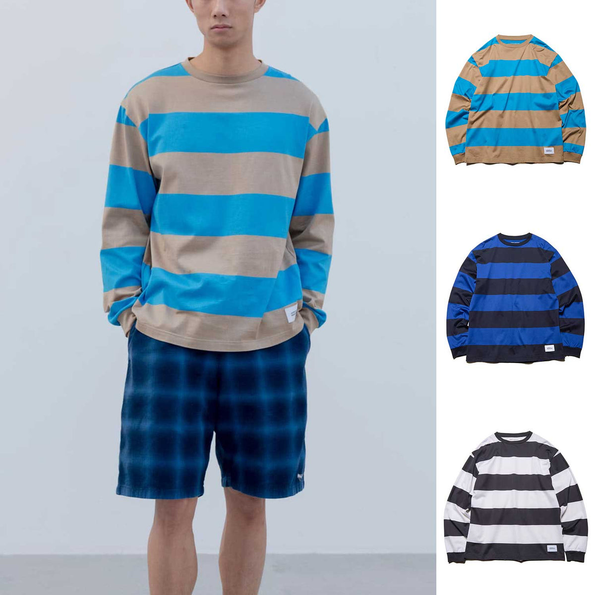 uniform experiment 26S/S BORDER L/S TEE [ UE-260040 ] – cotwohk