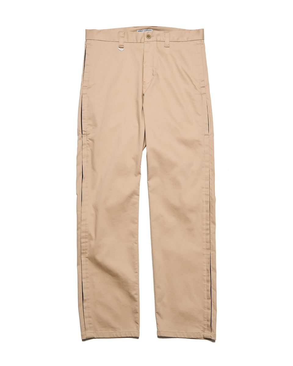 Pre-order ] uniform experiment 26A/W STRETCH TWILL SIDE TAPE PANTS