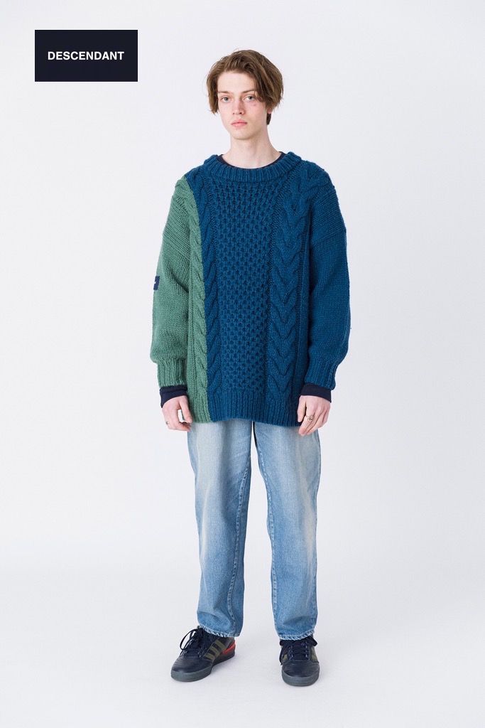 DESCENDANT 19A/W ARAN WOOL KNIT [ 192MADS-KNM03 ] – cotwohk