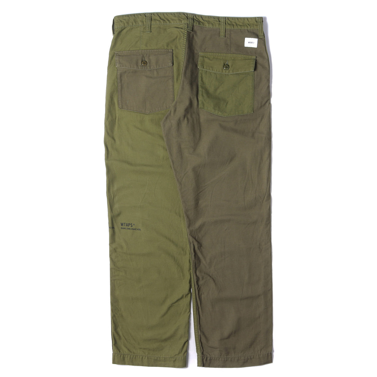 WTAPS 18A/W BUDS 01 / TROUSERS. COTTON. SATIN [ XL size