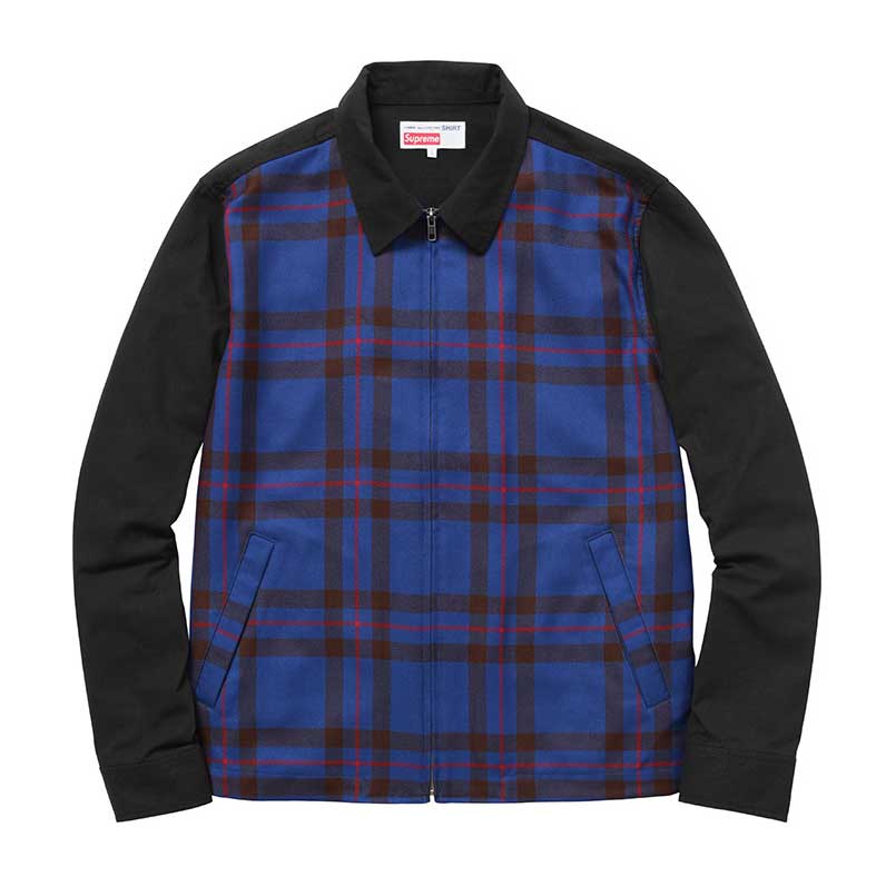 Supreme cdg plaid clearance hoodie