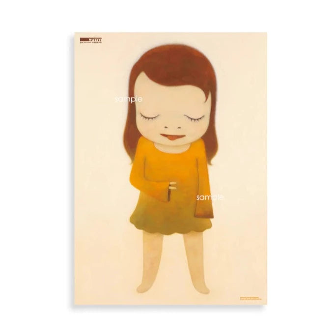 Yoshitomo Nara 奈良美智B2 Poster [ Jolie the Little Thinker Yoshitomo Nara 奈良美智B2 Poster [ Jolie the Little Thinker