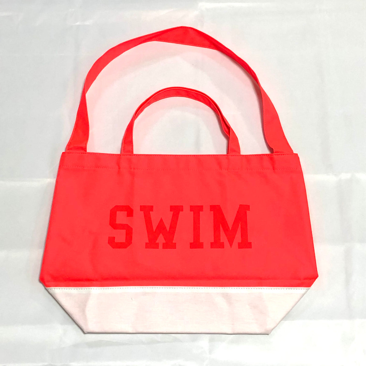 the POOL aoyama 2WAY HANDLE TOTE BAG Fluorescent Red – cotwohk