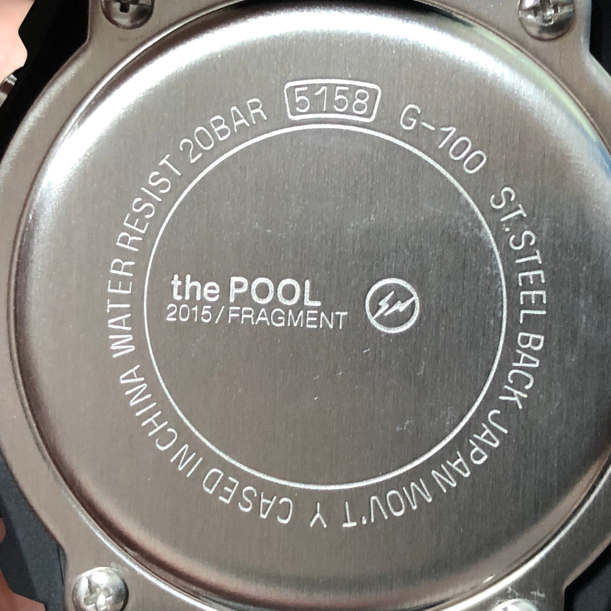 the POOL aoyama x fragment design x CASIO G-SHOCK WATCH G-100