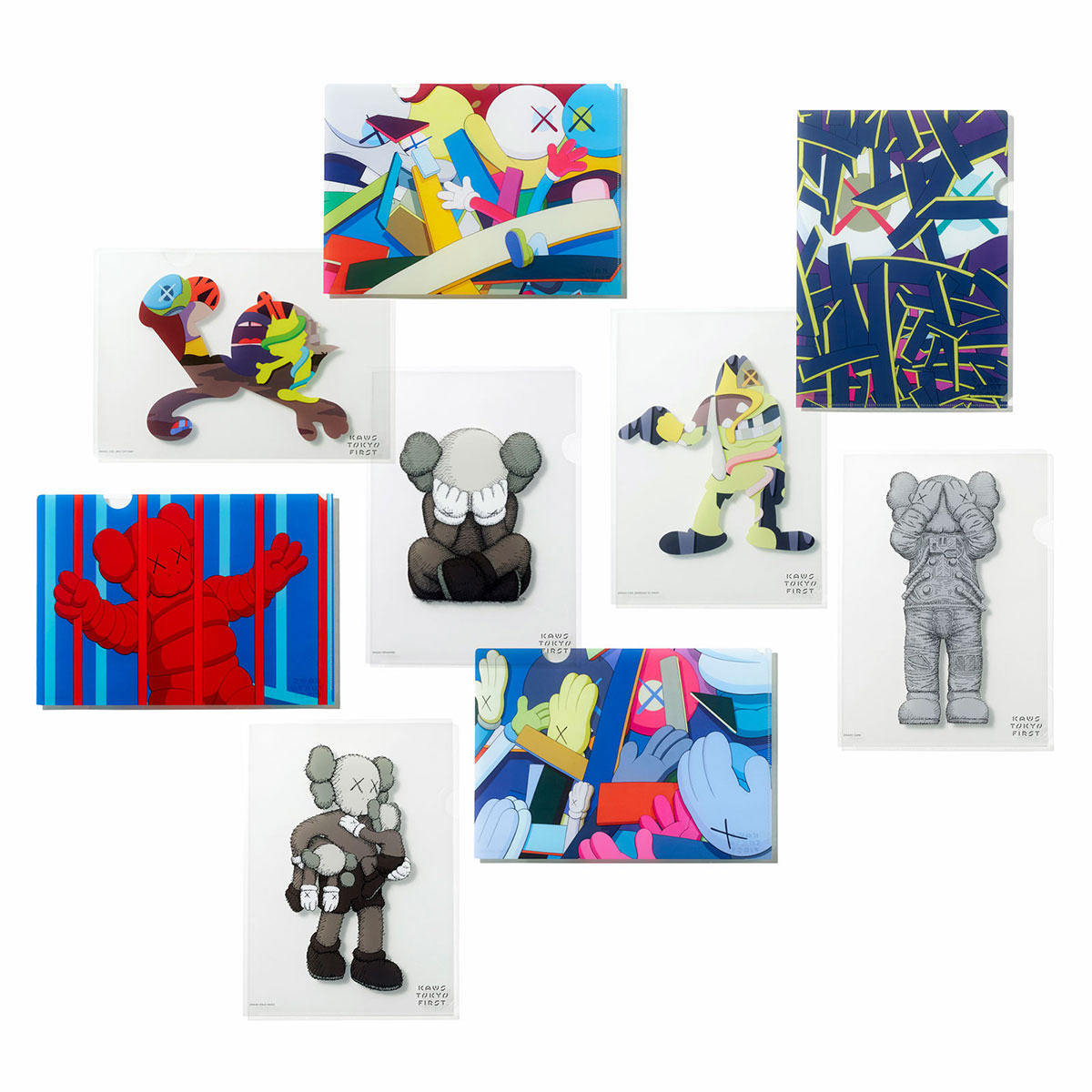 KAWS TOKYO FIRST Plastic Folder [ 12 types set ] – cotwohk