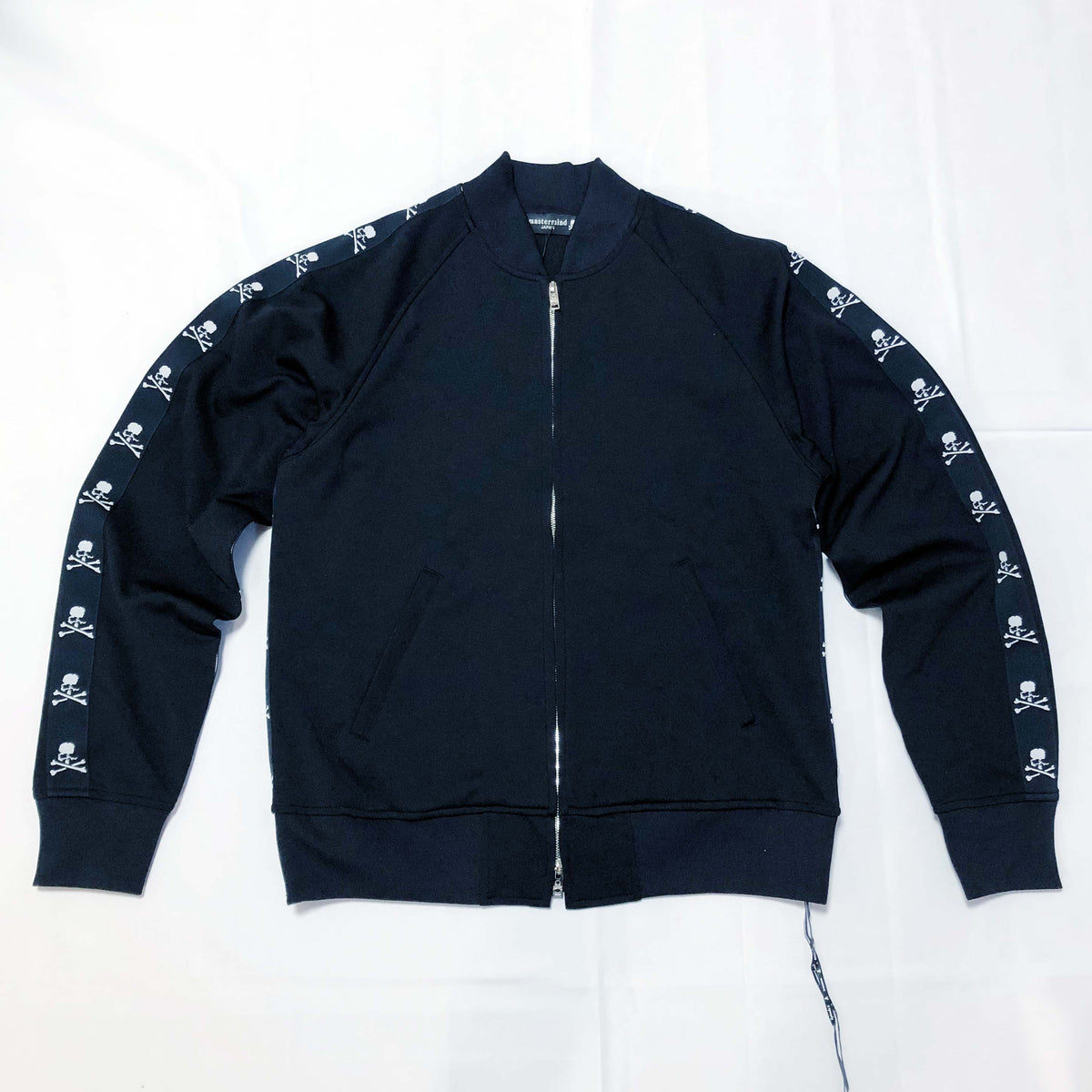 【希少】SCHOTT×mastermind JAPAN 113MM 34 Mastermind Japan Swarovski® Crystals Wool Tee MJ24E13TS079