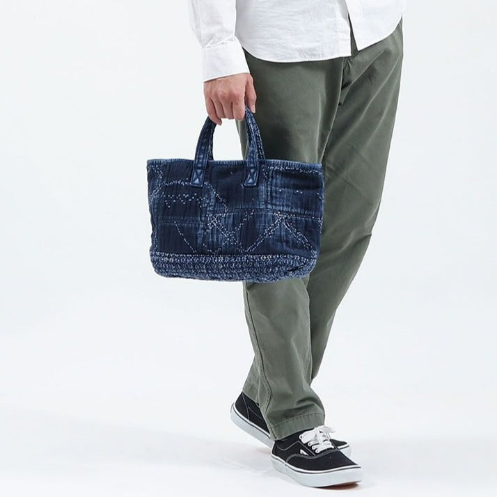 Porter Classic - SASHIKO TOTE BAG - GRAY-