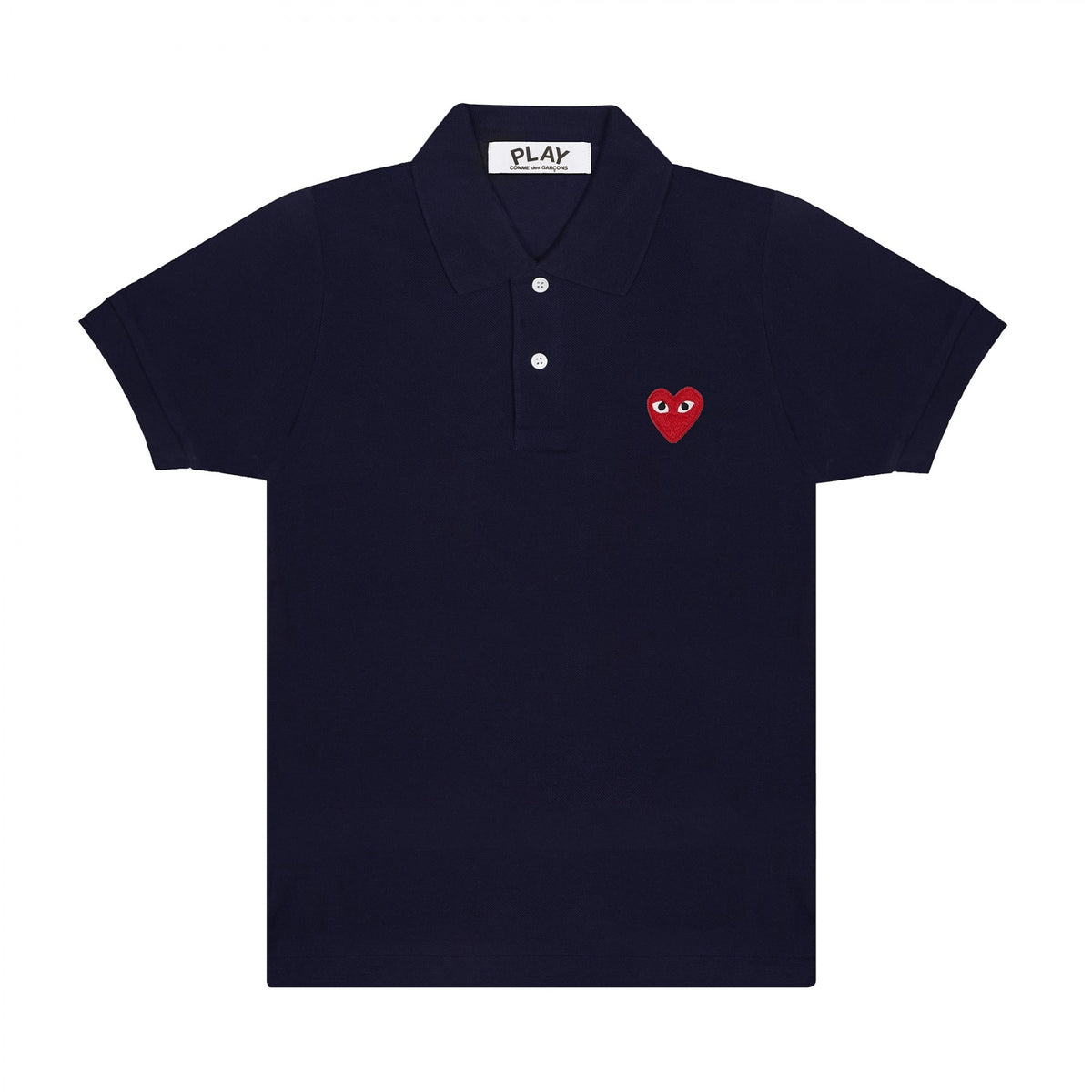 PLAY COMME DES GARÇONS Unisex Polo COMME des GARCONS Red Heart PLAY Polo Shirt ( Men ) [ AZ-T006