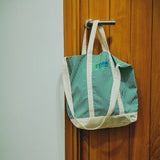 JAPAN Convenience Store FAMIMA PARK AZABUDAI Green Stripe Tote Bag