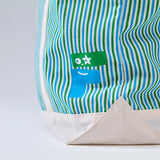 JAPAN Convenience Store FAMIMA PARK AZABUDAI Green Stripe Tote Bag