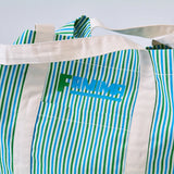 JAPAN Convenience Store FAMIMA PARK AZABUDAI Green Stripe Tote Bag
