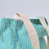 JAPAN Convenience Store FAMIMA PARK AZABUDAI Green Stripe Tote Bag