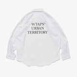WTAPS 26S/S BD 02 / LS / COTTON. HERRINGBONE. TEXTILE. OF [ 261TQDT-SHM03 ]