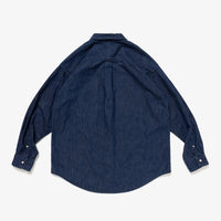 DESCENDANT 25A/W ALLEN DENIM LS SHIRT [ 252WVDS-SHM01 ]