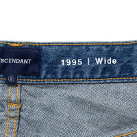 DESCENDANT 25A/W 1995 DENIM TROUSERS BAGGY LIGHT WASH [ 252WVDS-PTM04 ]