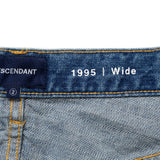 DESCENDANT 25A/W 1995 DENIM TROUSERS BAGGY LIGHT WASH [ 252WVDS-PTM04 ]