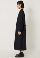 BLUE BLUE JAPAN GOLD YARN INDIGO BAND COLLAR SHIRT ONE PIECE