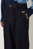 BLUE BLUE JAPAN GOLD YARN INDIGO CENTER PRESS PANTS