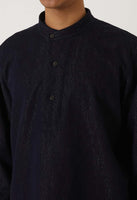 BLUE BLUE JAPAN GOLD YARN INDIGO PULL-OVER LS SHIRT