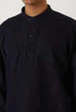 BLUE BLUE JAPAN GOLD YARN INDIGO PULL-OVER LS SHIRT